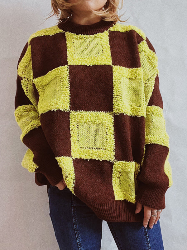 Checkerboard Sweater