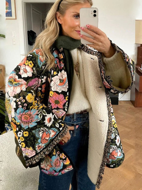 Women's Multi Flowers Jacket