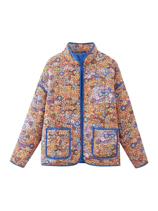 Autumn Flower Print Jacket