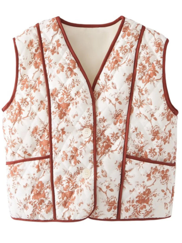 Patchwork Two Button Vest